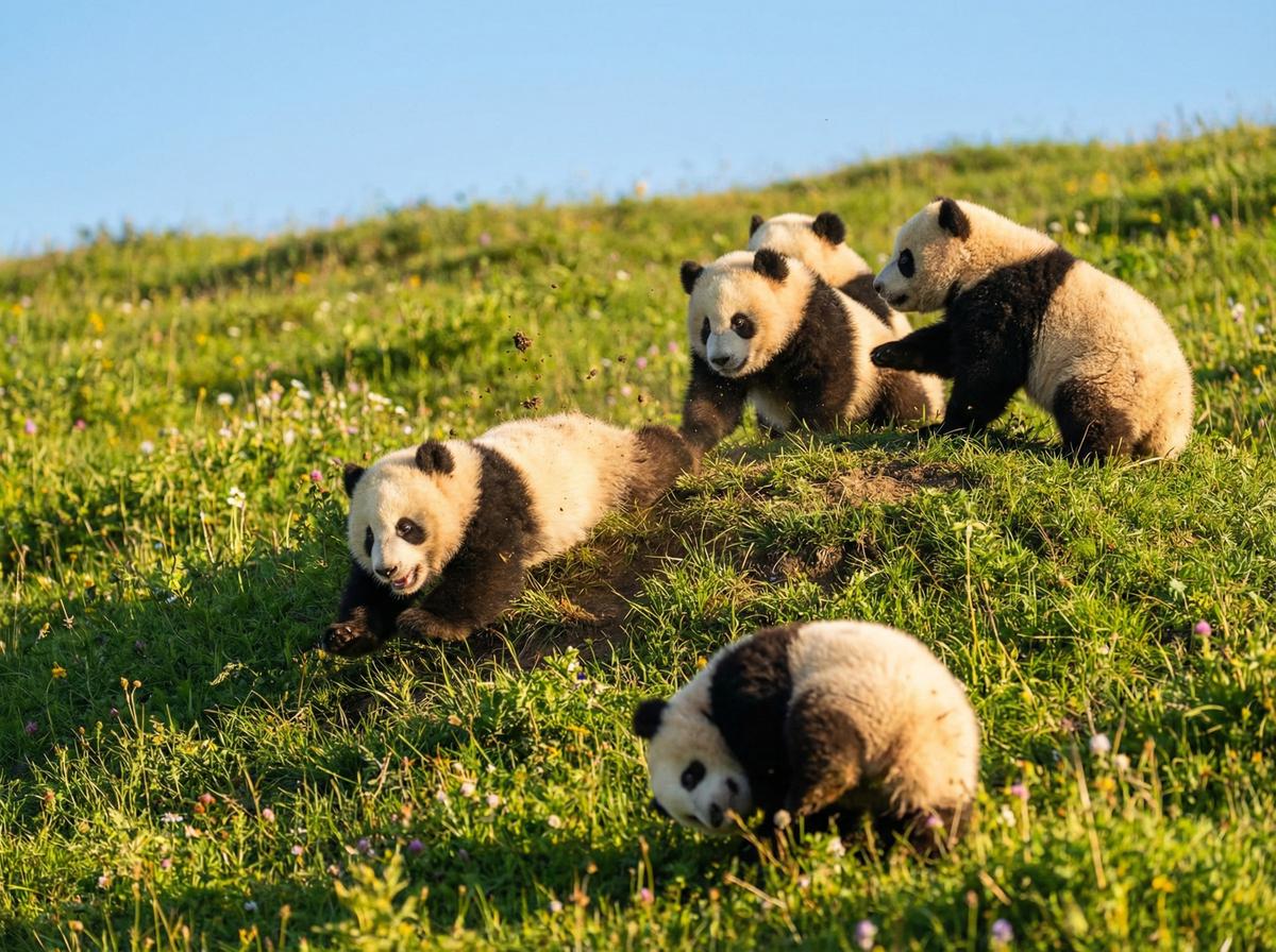 国产自拍熊猫宝宝嬉戏视频